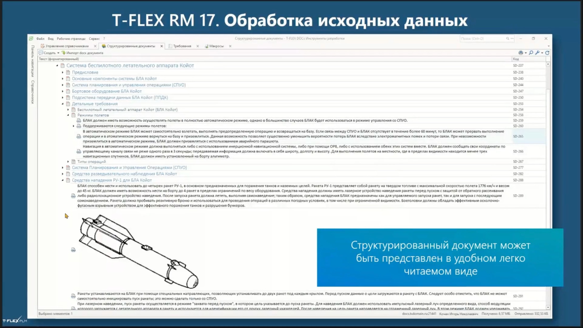 Основные возможности T-FLEX Управление требованиями: