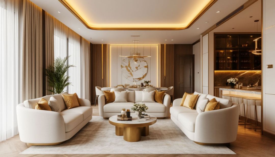 ии дизайн интерьера коттеджа в Минске