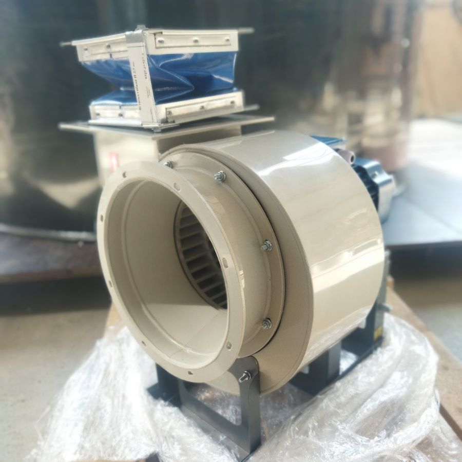 химостойкий радиальный вентилятор ("улитка") из полипроиплена