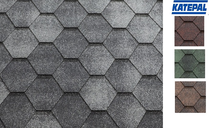 Битумная черепица в Бобруйске мягкая кровля KATEPAL
