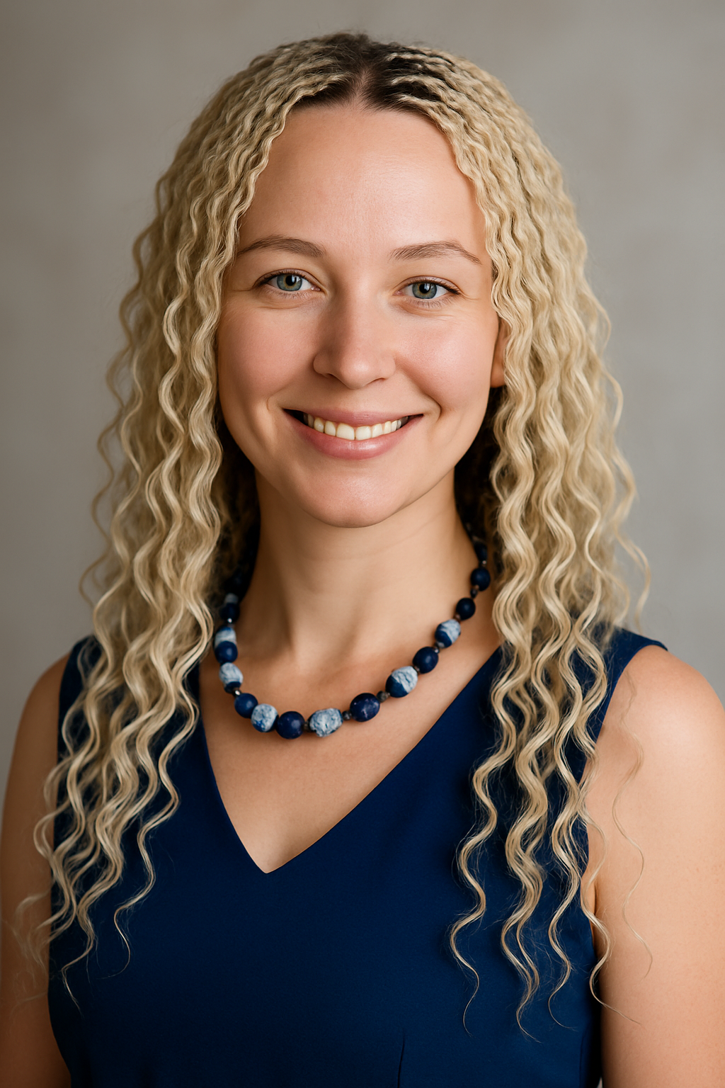 Светлые волнистые зизи-косички на распущенных волосах