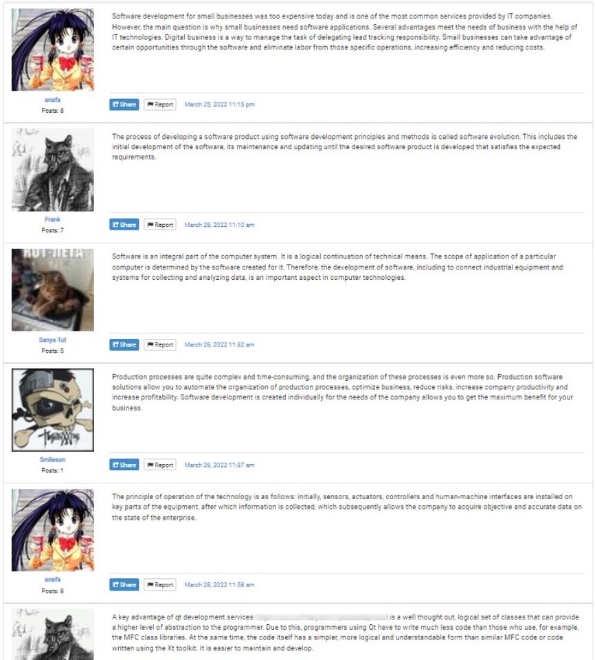 Примеры крауд ссылок