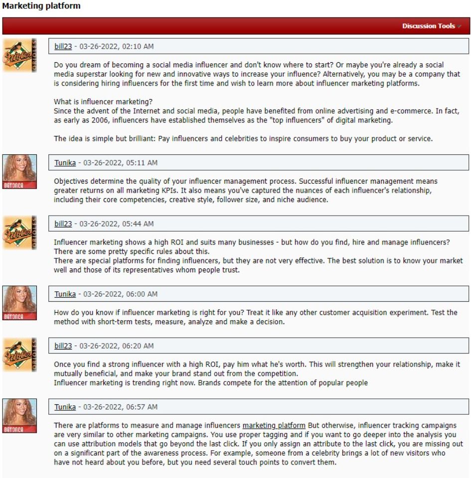 Примеры крауд ссылок