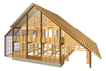 Обработка антисептиком для древесины Ларитех ПРОФИСЕПТ каркасного дома