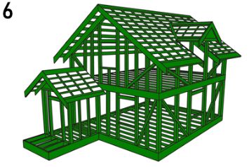 Смонтировать пиломатериал после обработки Ларитех НАНОБИО