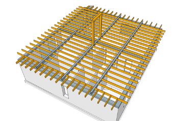 Обработка антисептиком для древесины Ларитех НАНОБИО перекрытия