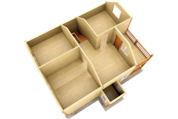 Обработка внутренних перегородок антисептиком-стерилизаторм для древесины Ларитех ЭКОСЕПТ