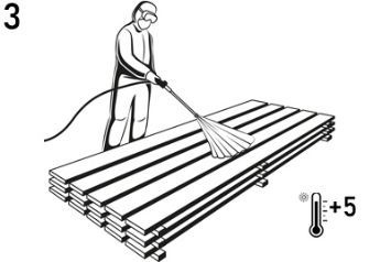 Нанесение антисептика-стерилизатора для древесины Ларитех Экосепт