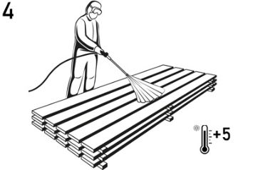 Обработать пиломатериал антисептиком для древесины Ларитех Универсал