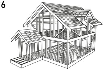 Монтаж пиломатериала после обработки антисептиком для древесины Ларитех Универсал